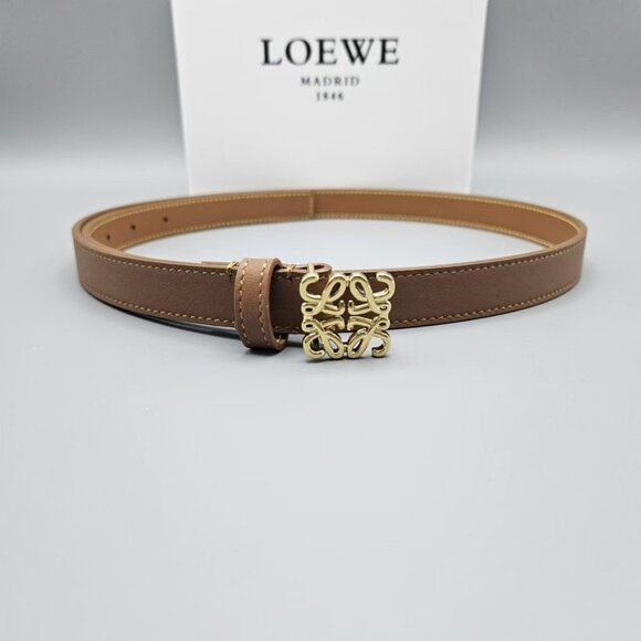 LOEWE Anagram Buckle Belt - Iconic Brown Leather main image 5